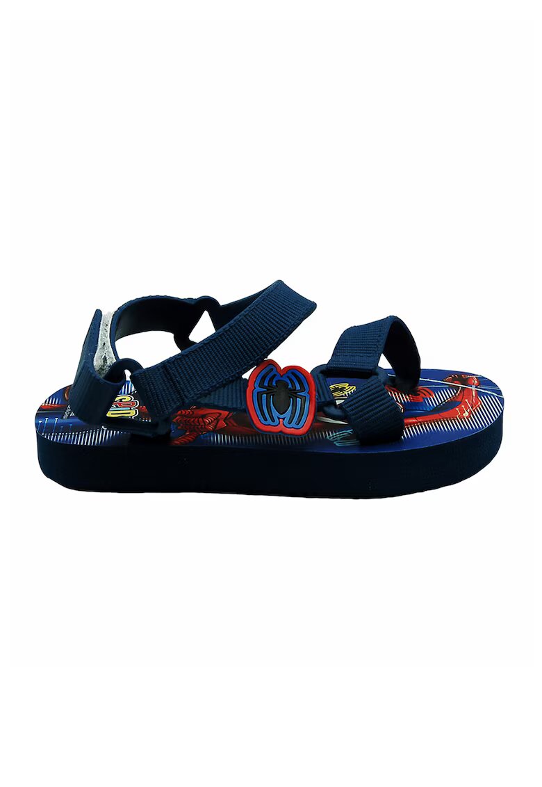 Marvel Sandale cu velcro si Spiderman - Rosu/Albastru
