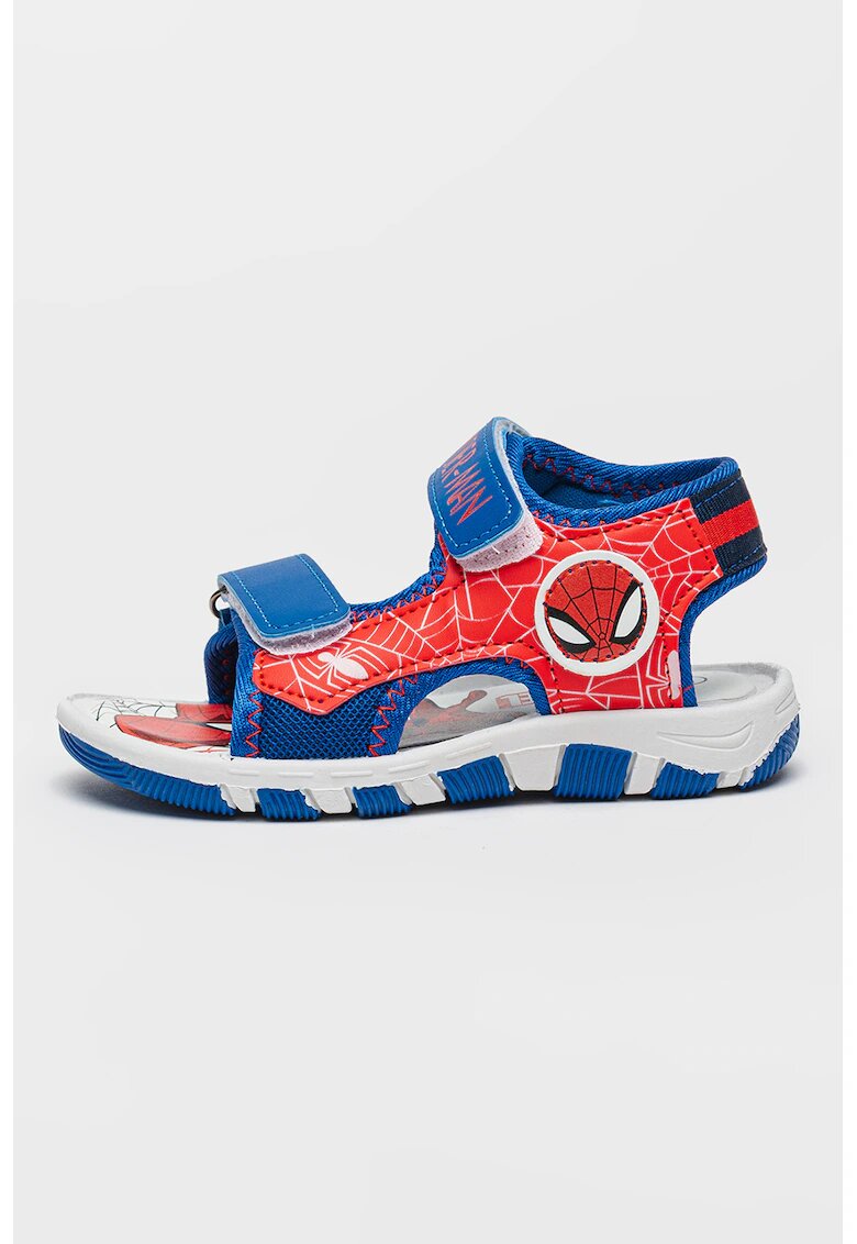 Marvel Sandale cu velcro Spiderman - Rosu/Alb/Albastru royal