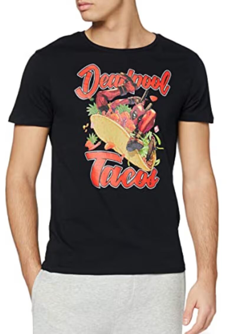 Marvel Tricou Deadpool negru