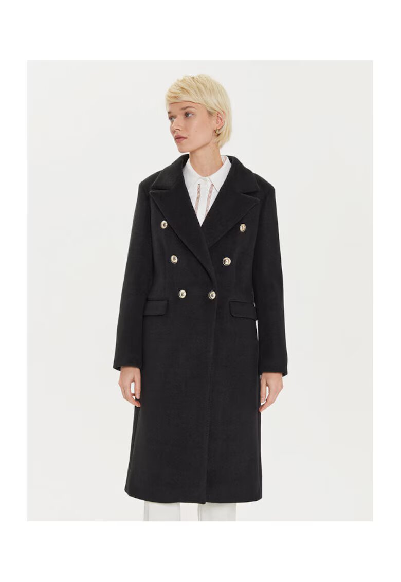 Maryley Palton dama - 304980459 - Poliester/Lana - Negru - Negru