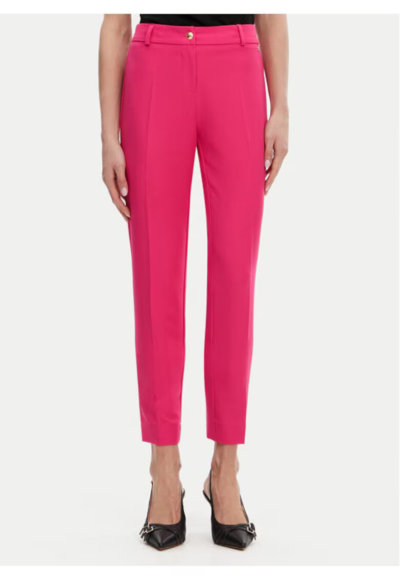 Maryley Pantaloni dama - 305406569 - Poliester - Roz - Roz