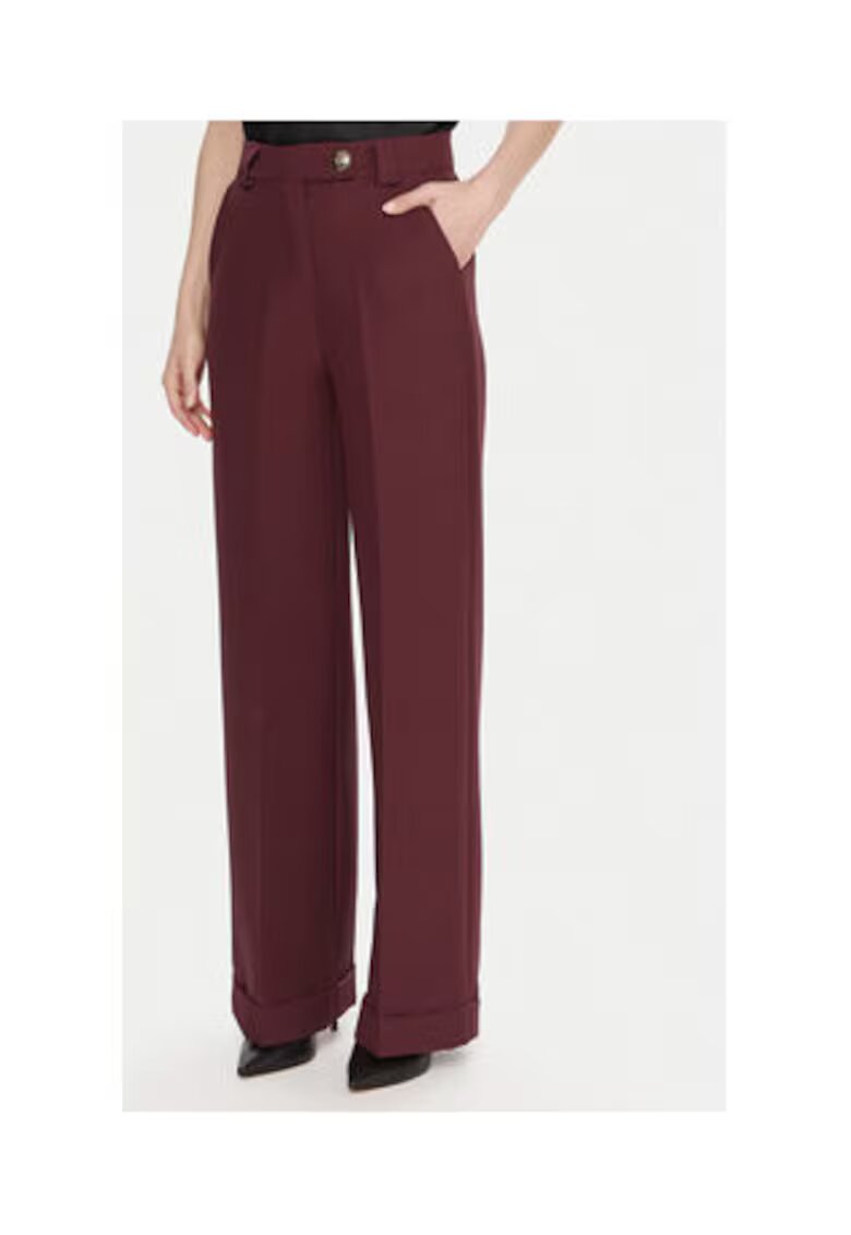 Maryley Pantaloni dama - bordeaux - 90% poliester - 10% elastan -