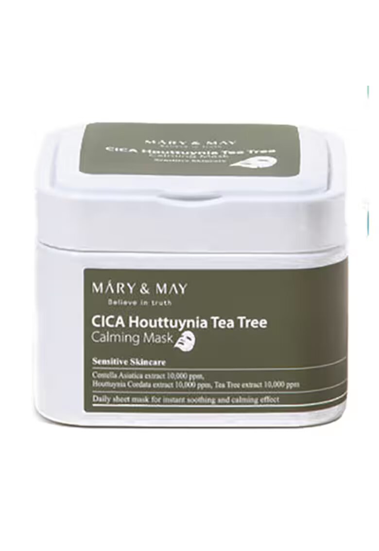MARYMAY Masca servetel CICA Houttuynia Tea Tree [30 buc] - 400ml - Mary and May