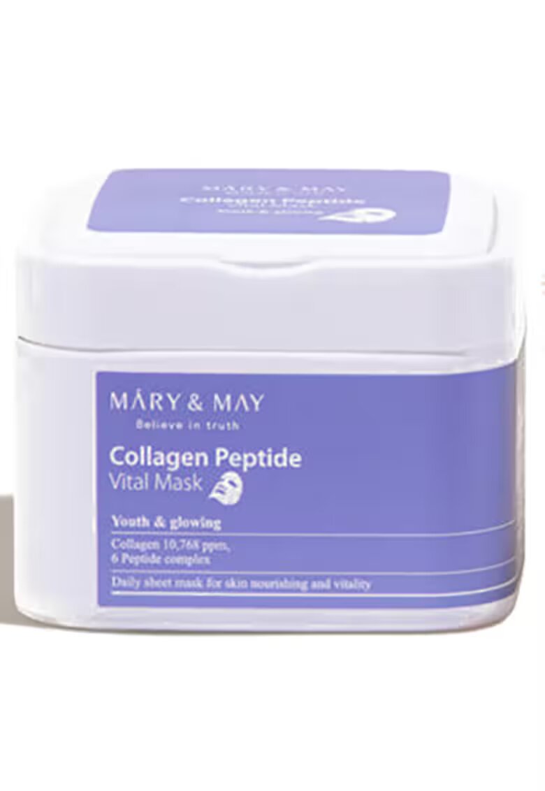 MARYMAY Masca servetel Collagen Peptide [30 buc] - 400ml - Mary and May