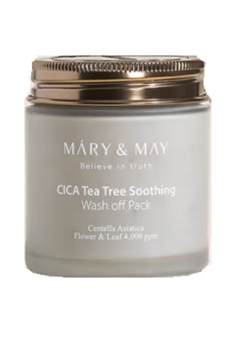 MARYMAY Masca wash-off cu extract de centella asiatica si arbore de ceai - 125g - Mary and May