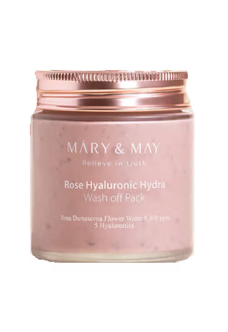 MARYMAY Masca wash-off cu extract de trandafir si acid hialuronic - 125g - Mary and May
