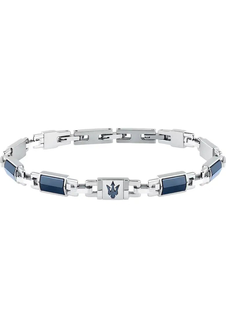 Maserati Brățară ajustabilă - inox - ceramică - argintie - albastră - 18x3
