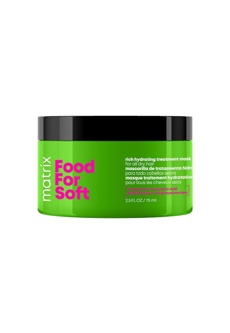 Matrix Masca profesionala Food for Soft cu ulei de avocado si acid hialuronic - pentru par foarte uscat - 75 ml
