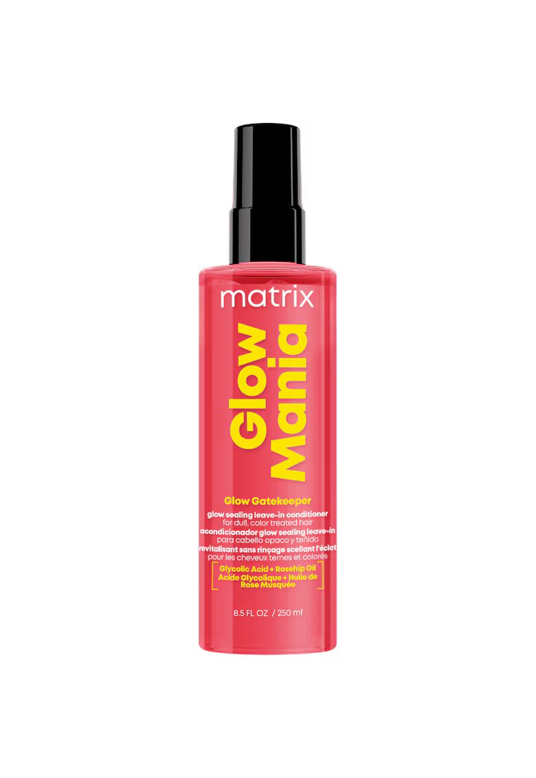 Matrix Spray profesional leave-in Glow Gatekeeper - cu acid glicolic si ulei de maces - protejeaza culoarea si ofera stralucire - 250ml