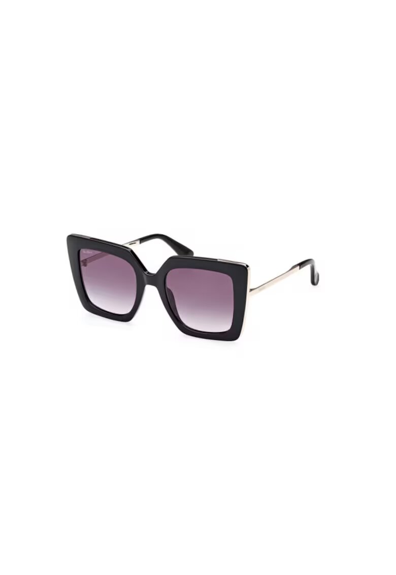 Max Mara Ochelari de soare cat-eye supradimensionati Design 4 - Auriu/Negru