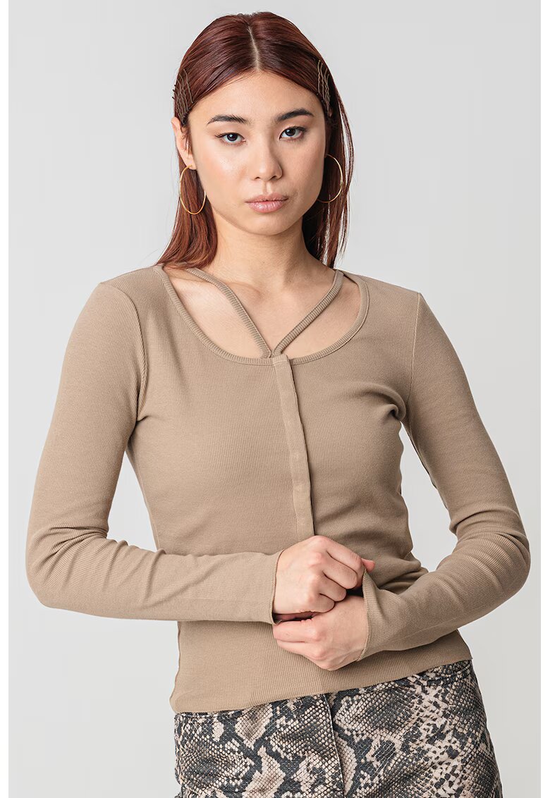 MaxCo Cardigan crop Bettina - Caramel