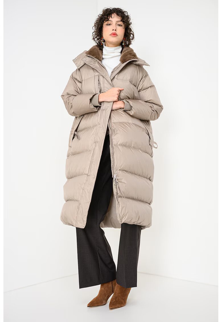 Max&Co Geaca cu gluga Armanda - Maro taupe