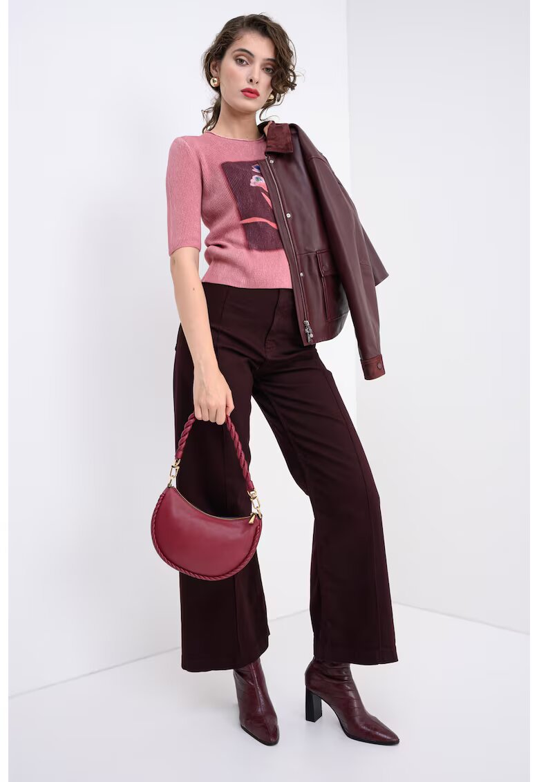 Max&Co Pulover cu maneci medii Noel - Violet prafuit