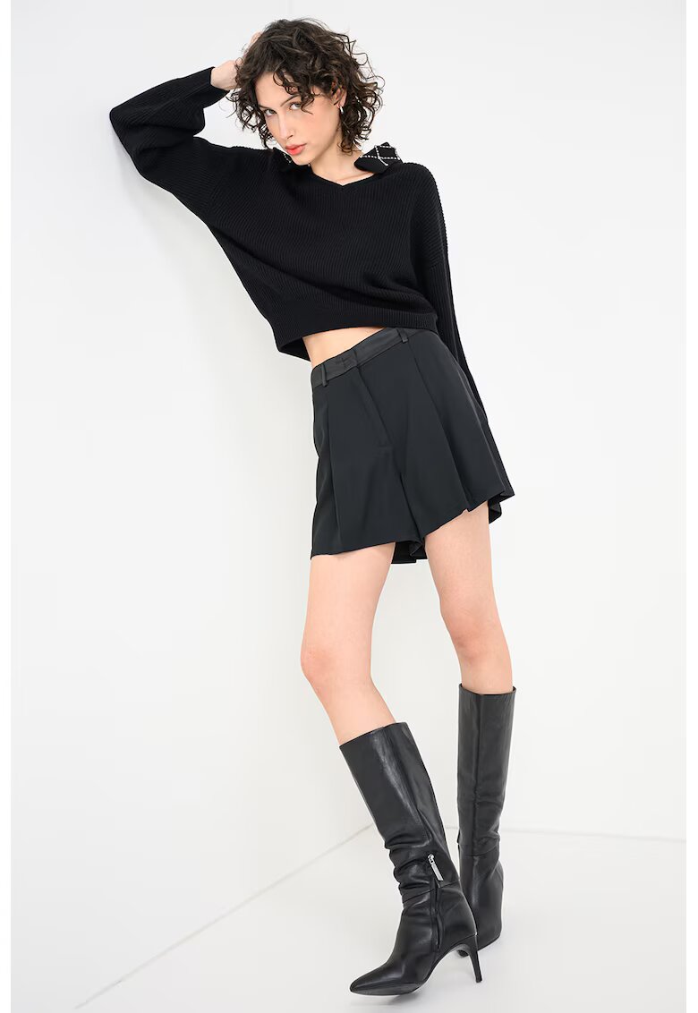 Max&Co Pulover din amestec de lana si casmir Faust - Negru/Argintiu