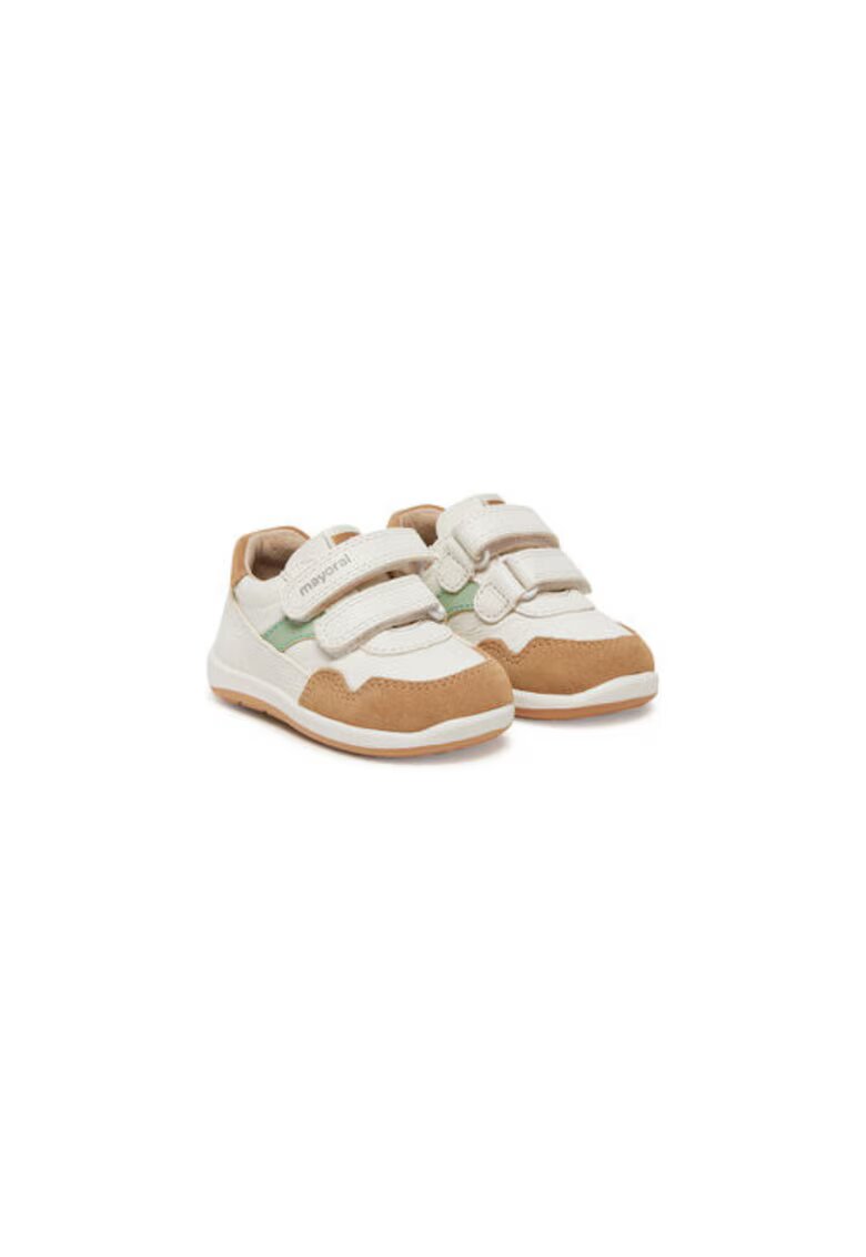 Mayoral Adidasi baieti 41652 - Piele naturala - Alb