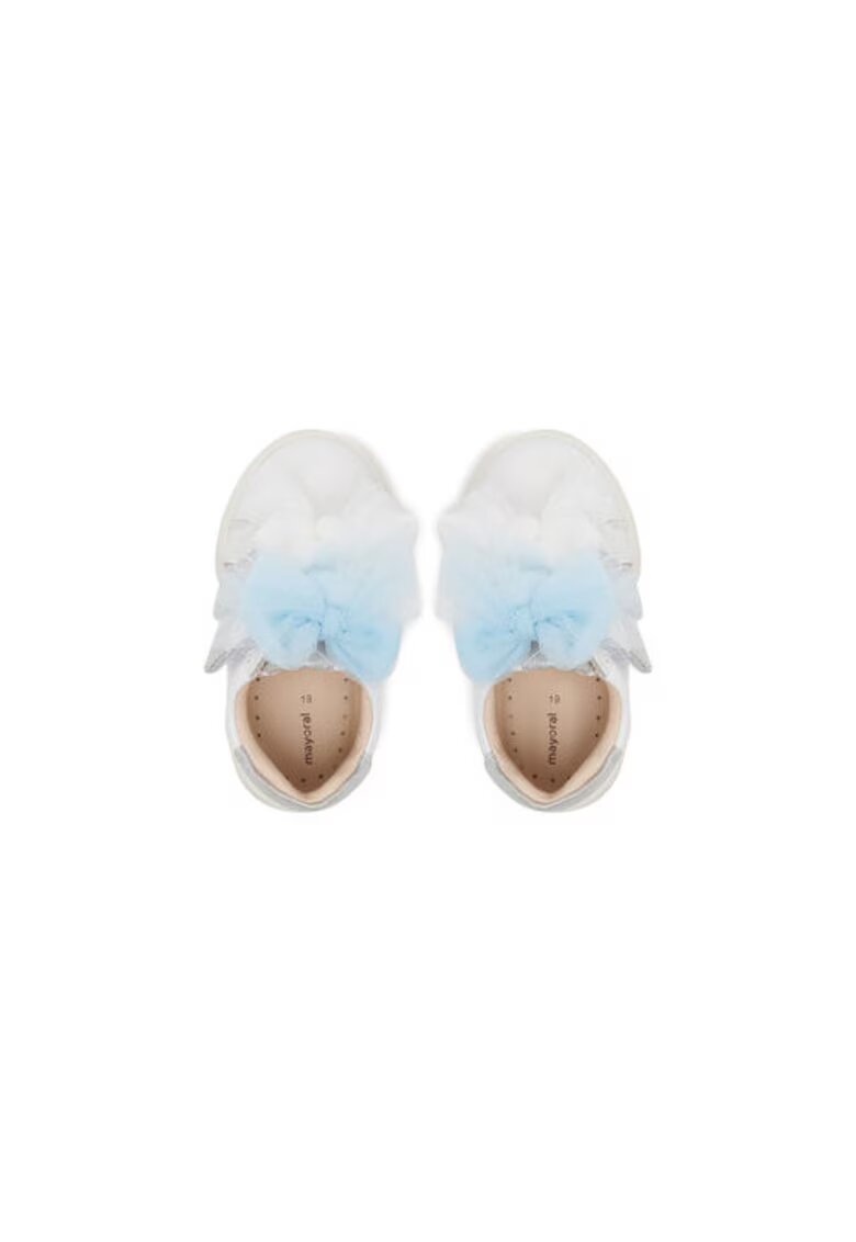 Mayoral Adidasi fete 41618 - Piele naturala - Alb