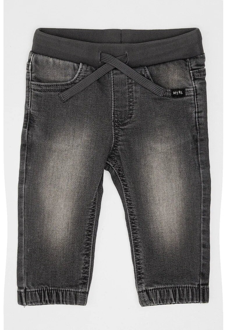Mayoral Bermude de denim cu aspect decolorat - Gri inchis