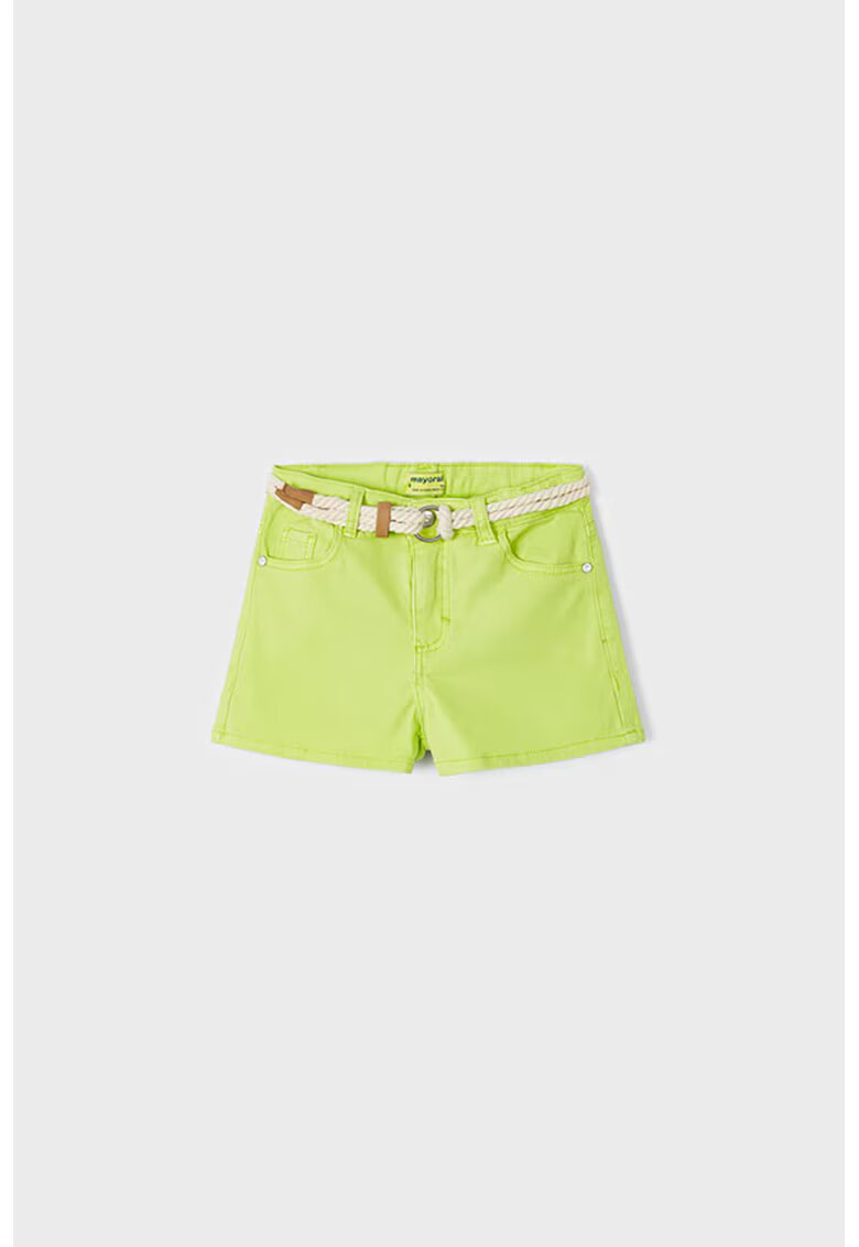 Mayoral Blugi scurti cu o curea - Verde lime