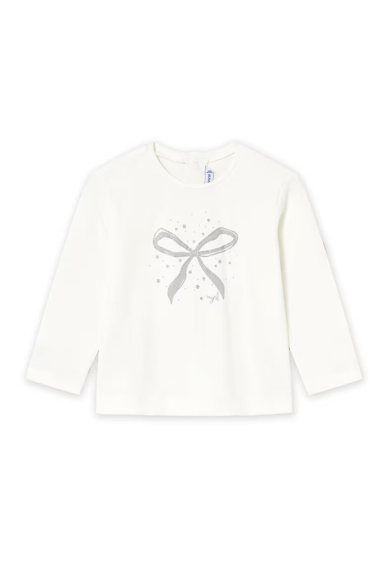 Mayoral Bluza copii - Ecru - 95% bumbac - 5% elastan -