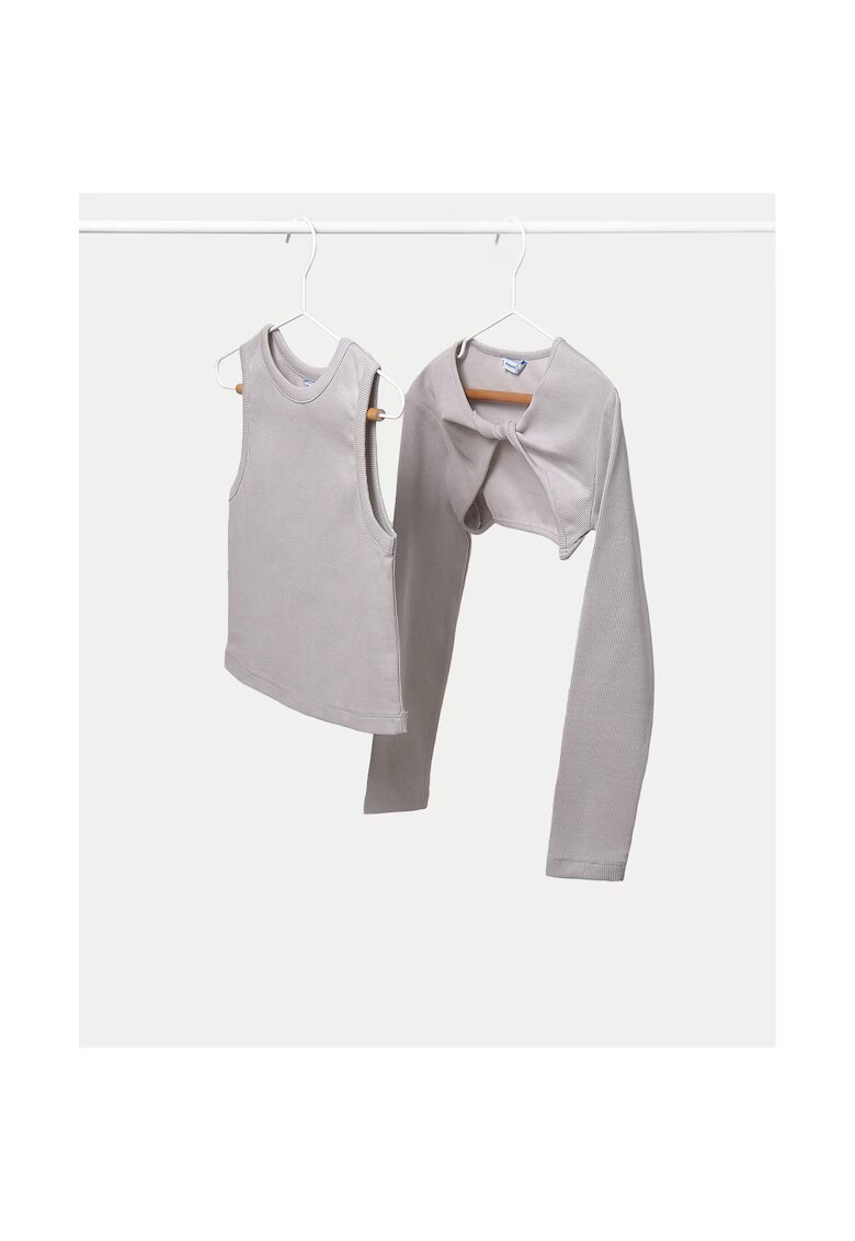 Mayoral Bluza fete 6150 - Bumbac/Elastan - Gri - Gri