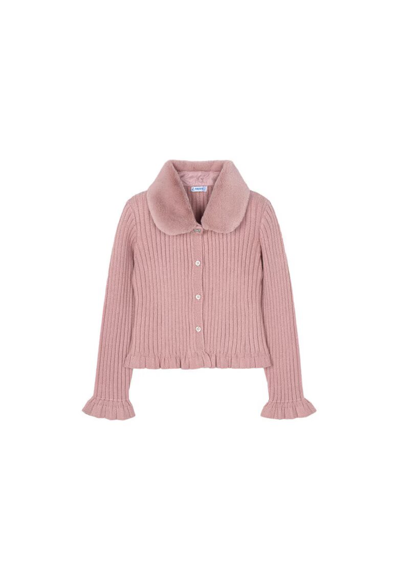 Mayoral Cardigan fetita roz - pulover cu maneci lungi