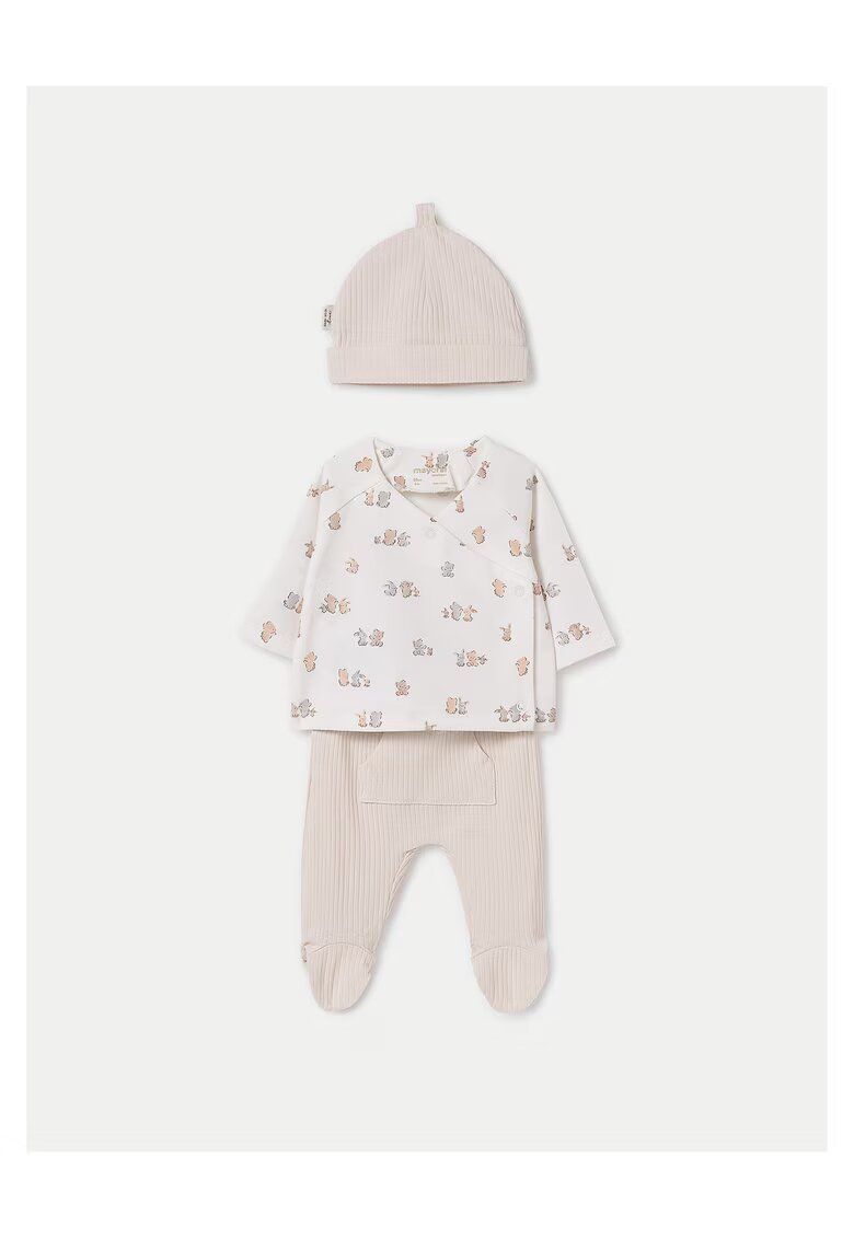 Mayoral Compleu copii - 9906 58 NATURAL - bumbac - bej - Bej