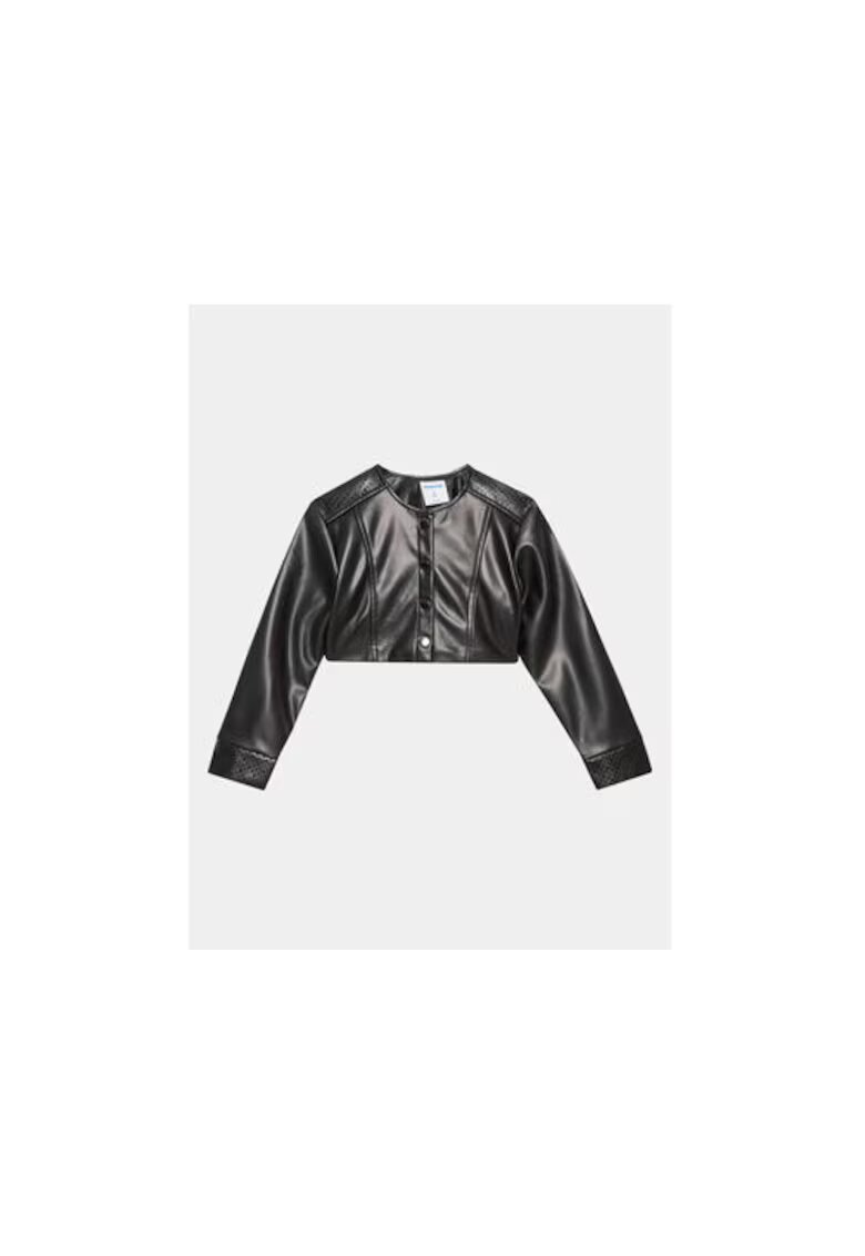 Mayoral Geaca fete - 302108367 - Piele ecologica - Negru - Negru