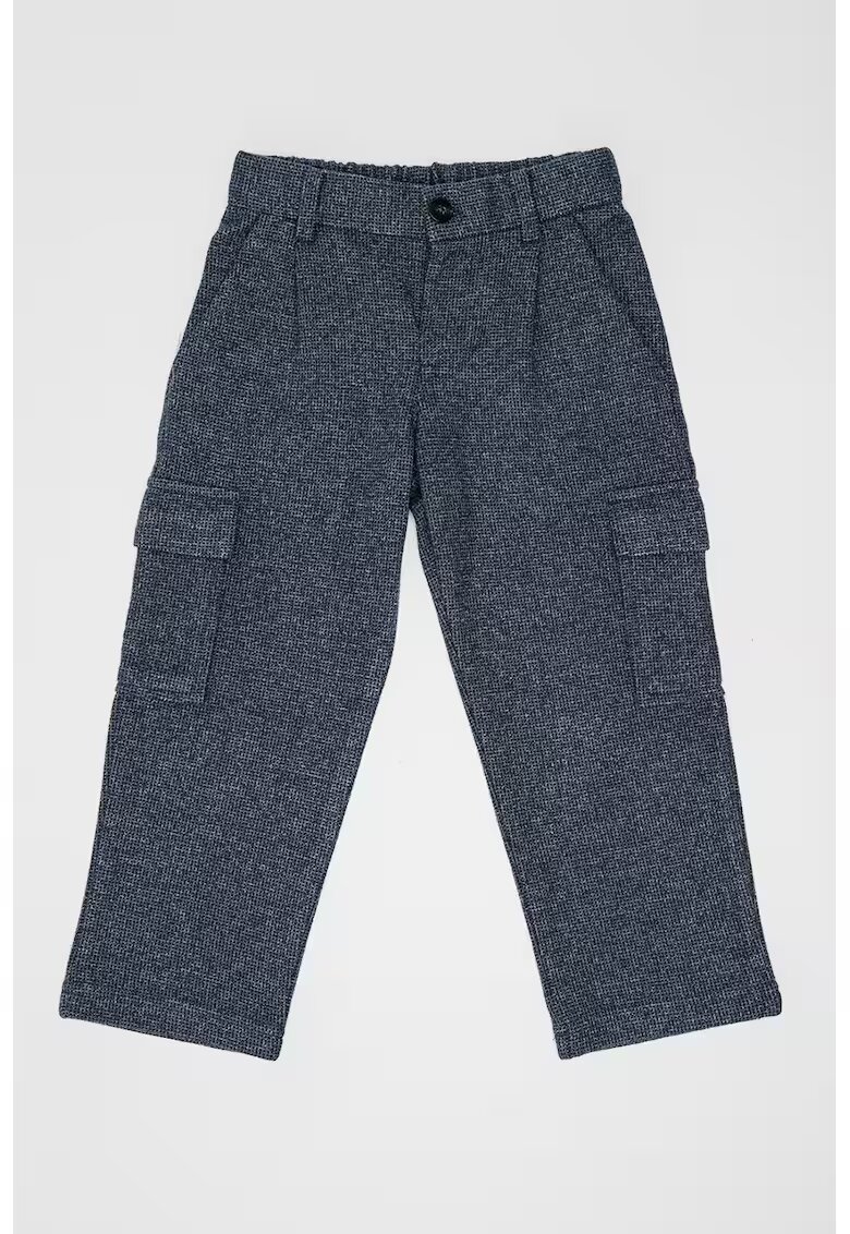 Mayoral Pantaloni cargo cu talie elastica - Gri/Bleumarin