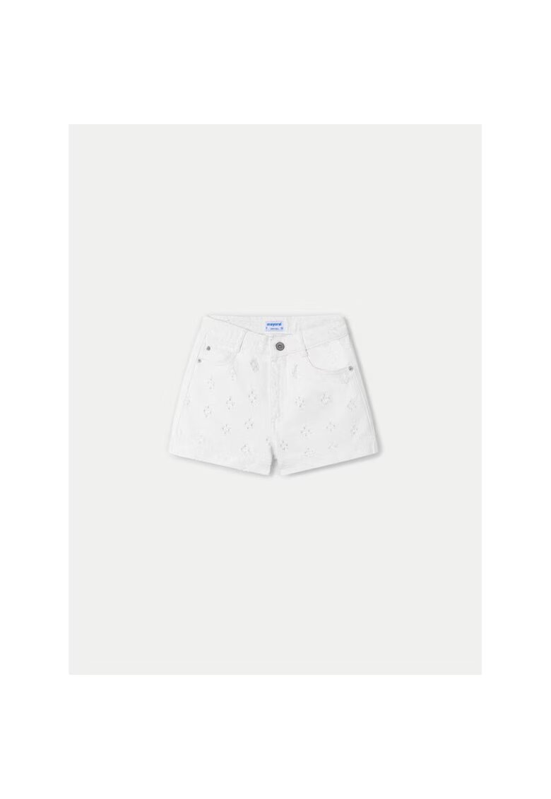 Mayoral Pantaloni copii - 141508 - Alb - Bumbac