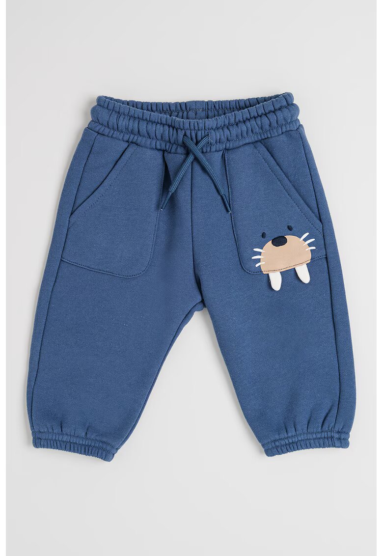 Mayoral Pantaloni de trening din amestec de bumbac - Albastru inchis