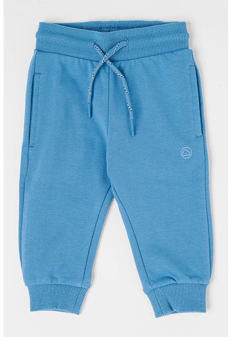 Mayoral Pantaloni de trening din amestec de bumbac cu snur - Albastru prafuit