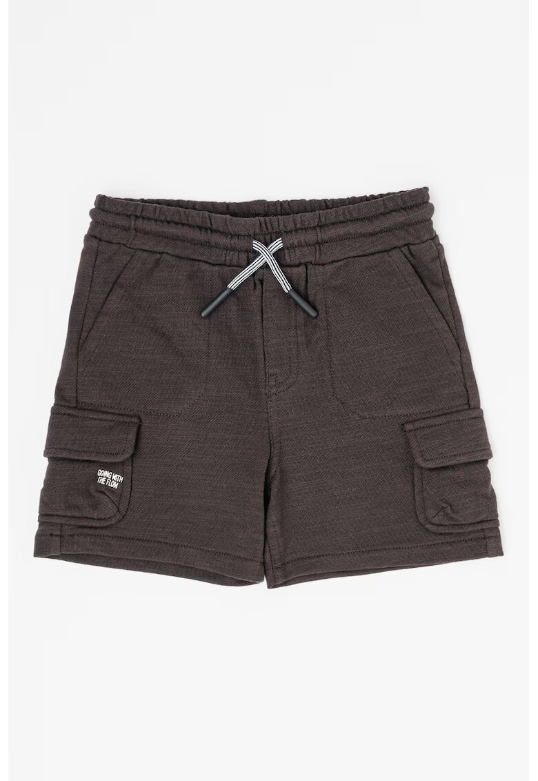 Mayoral Pantaloni scurti cu snur si buzunare cu clapa - Gri inchis