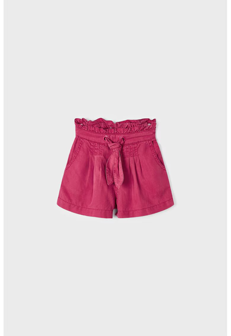 Mayoral Pantaloni scurti de lyocell cu buzunare - Roz zmeuriu