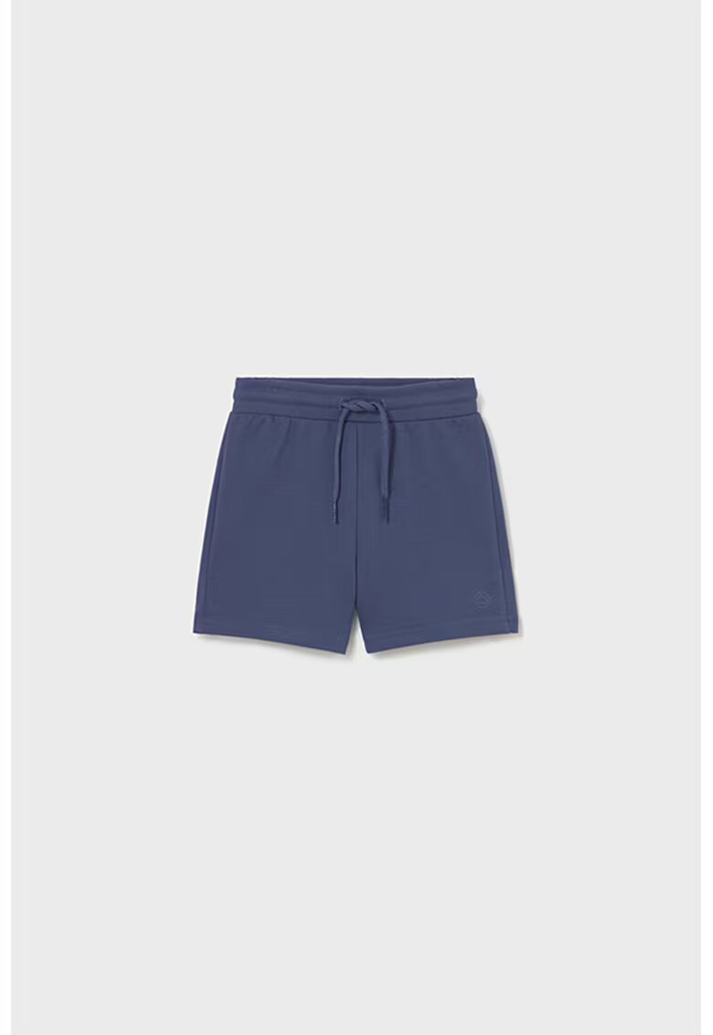 Mayoral Pantaloni scurti din amestec de bumbac cu snur in talie - Albastru indigo
