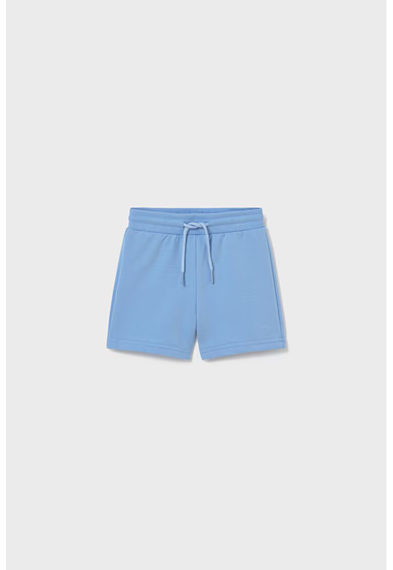 Mayoral Pantaloni scurti din amestec de bumbac cu snur in talie - Albastru pastel