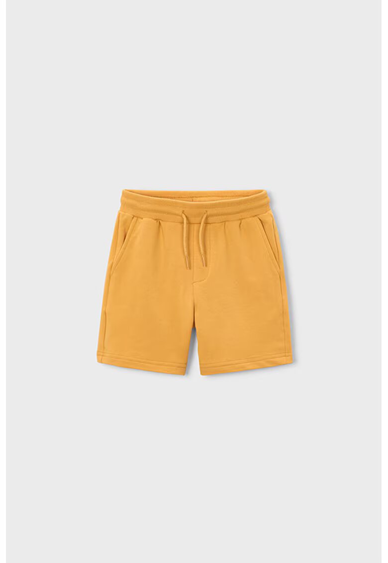 Mayoral Pantaloni scurti din amestec de bumbac cu snururi - Portocaliu pal