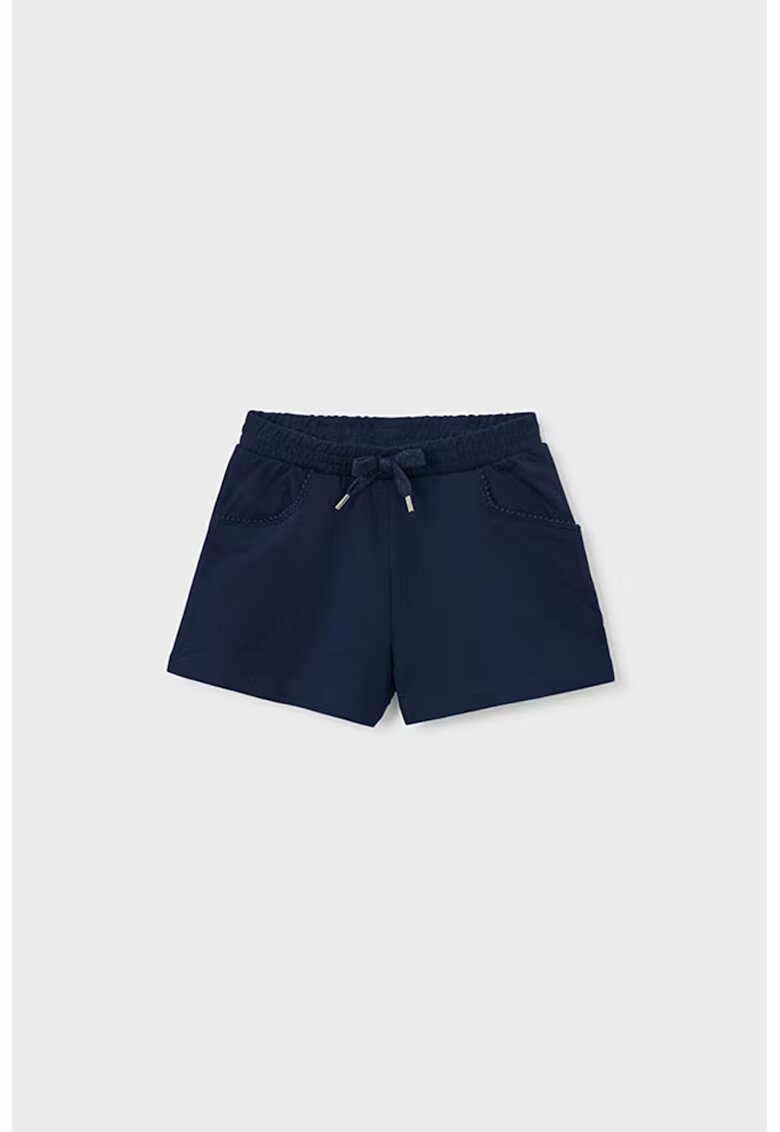 Mayoral Pantaloni scurti din amestec de bumbac cu talie ajustabila - Albastru ultramarin