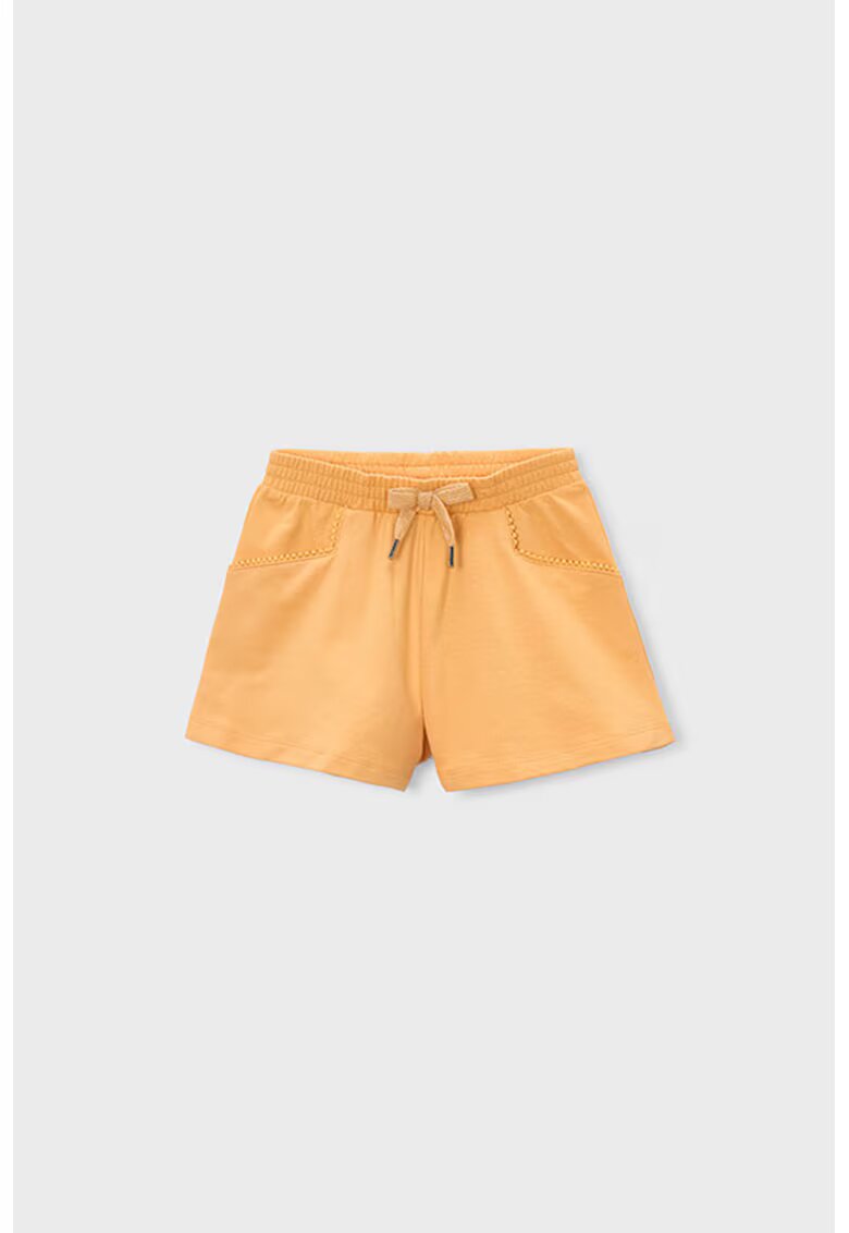 Mayoral Pantaloni scurti din amestec de bumbac cu talie ajustabila - Portocaliu pal