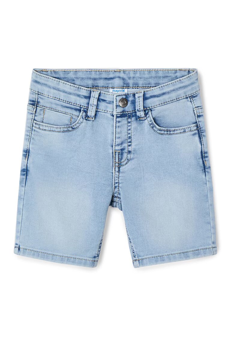 Mayoral Pantaloni scurti din denim baieti 3218 20 - Bumbac/Poliester - Albastru - Albastru