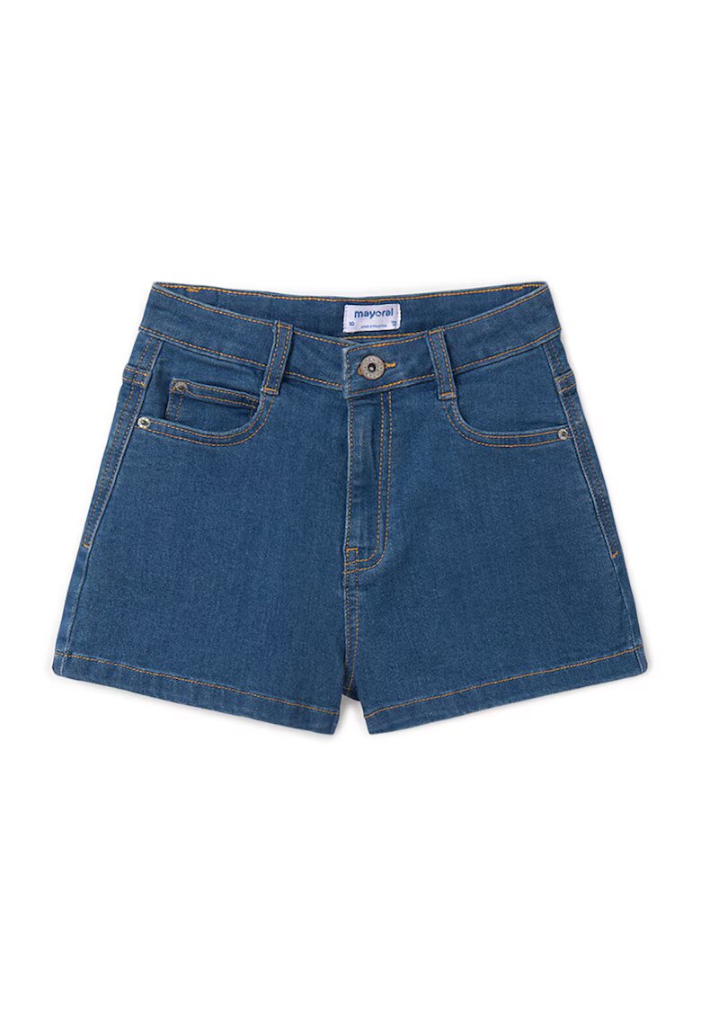 Mayoral Pantaloni scurti din denim fete 235 40 - Bumbac/Poliester - Bleumarin - Bleumarin
