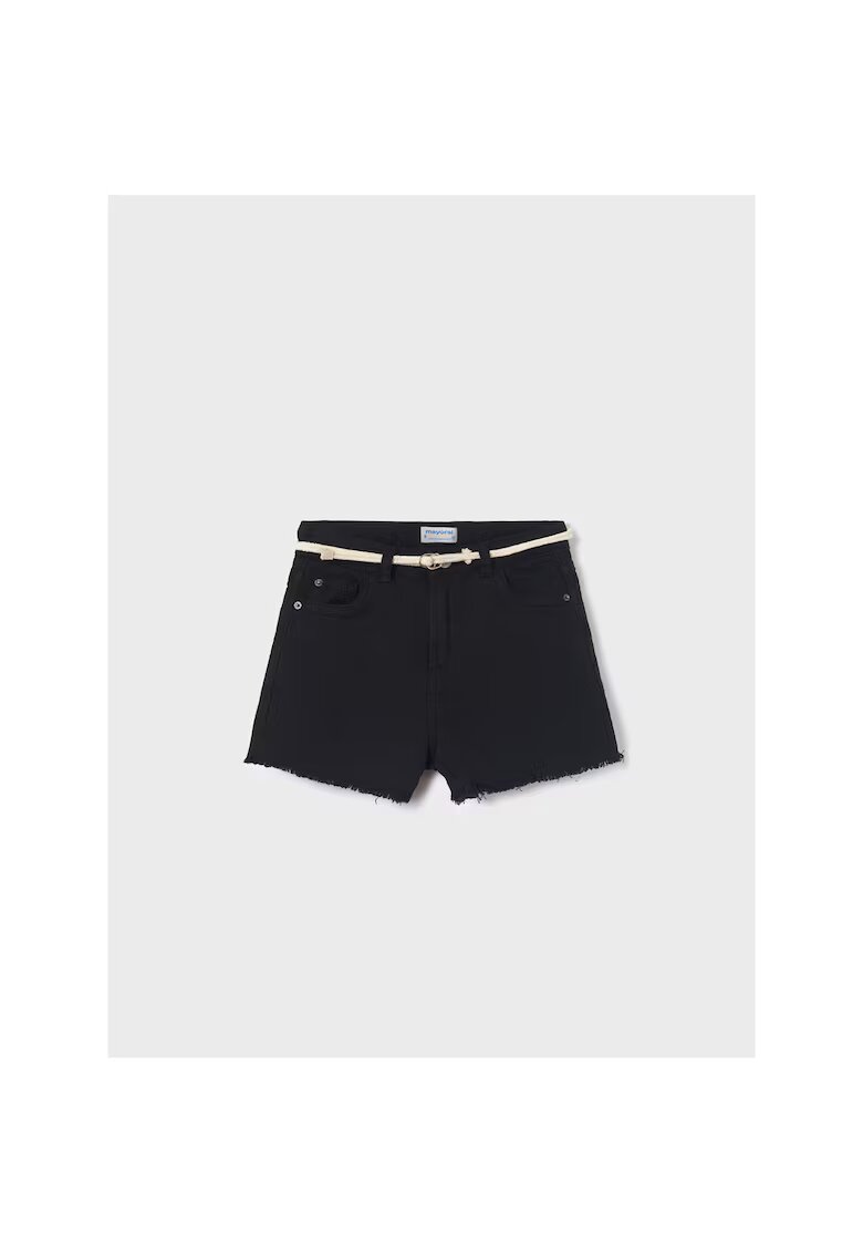 Mayoral Pantaloni scurti Fete - 302031481 - Bumbac - Negru