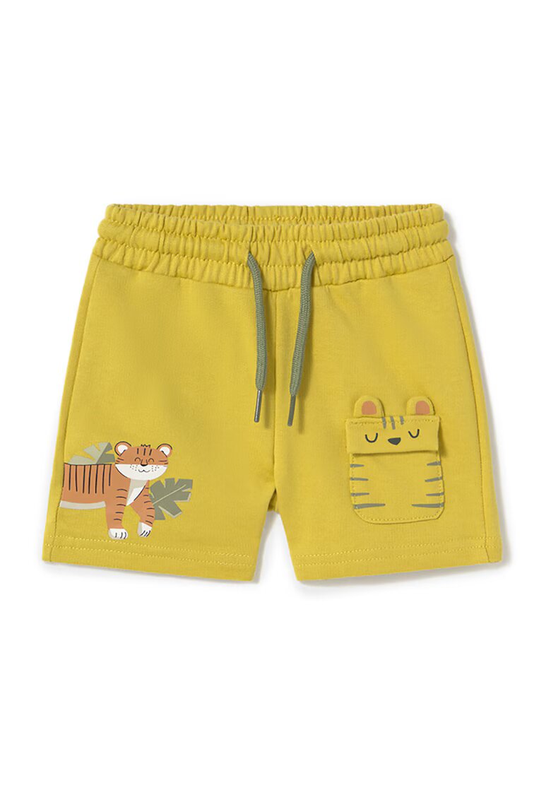 Mayoral Pantaloni scurti sport baieti 1242 10 - Bumbac/Poliester - Galben - Galben