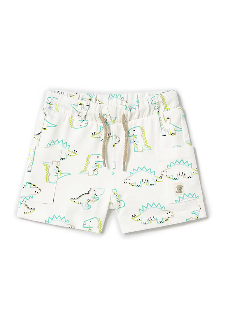Mayoral Pantaloni scurti sport baieti 1244 15 - Bumbac - Ecru - Ecru