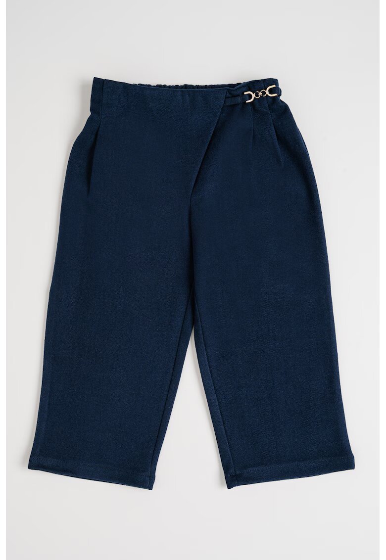 Mayoral Pantaloni slim fit cu banda cu pliuri in talie - Albastru inchis