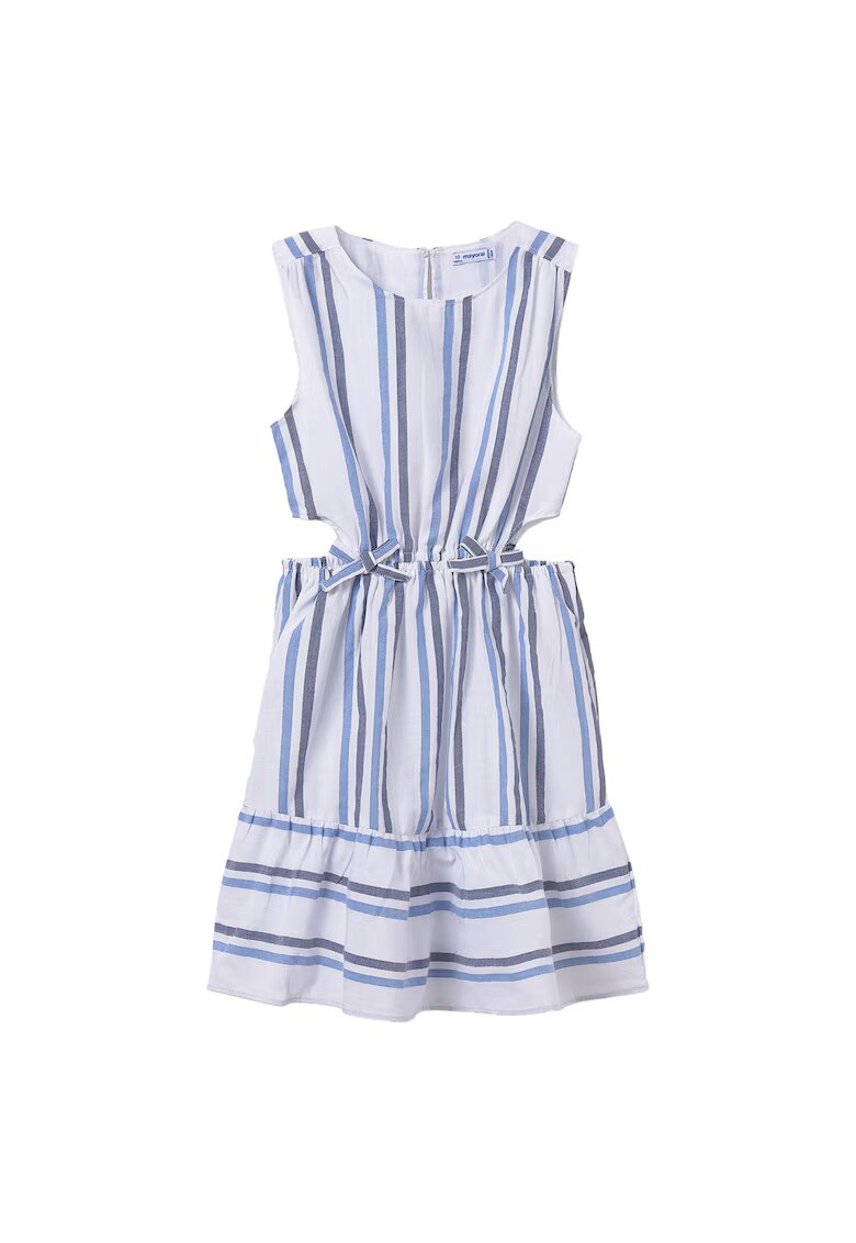 Mayoral Rochie de vara fete 6982 - Bumbac/Lyocell - Ecru - Ecru