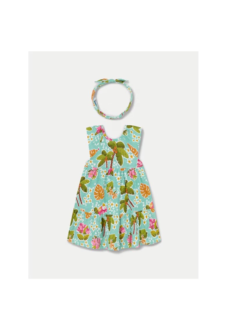 Mayoral Rochie fete - 140372 - Verde - Bumbac
