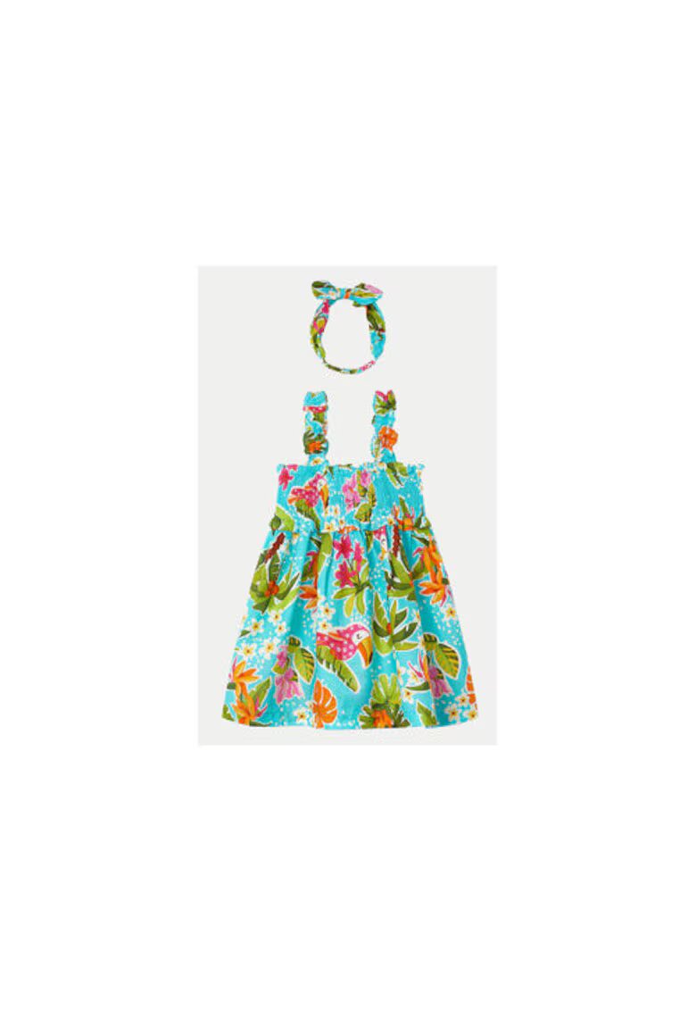 Mayoral Rochie fete - 141317 - Albastru - Bumbac -