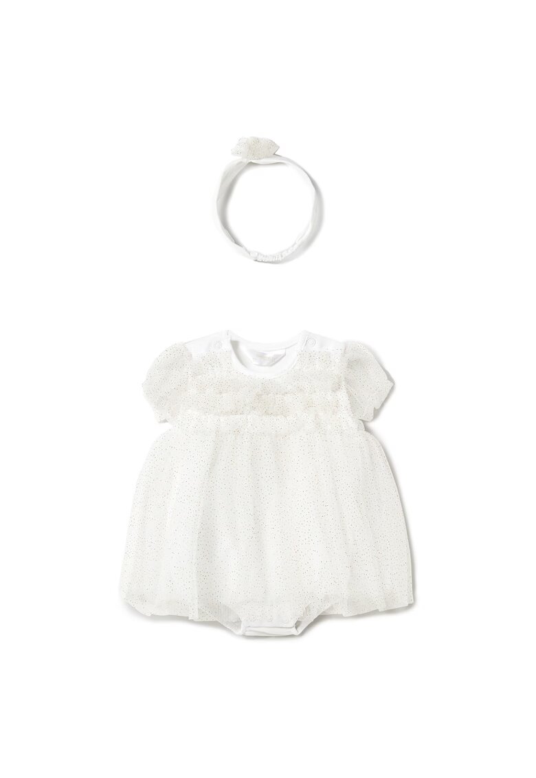Mayoral Rochie fete 1659 - Bumbac/Poliamida - Bej - Bej -