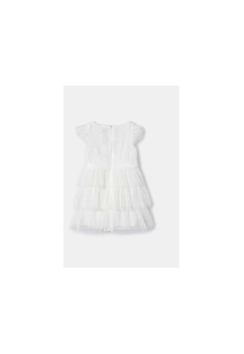 Mayoral Rochie fete - 304013546 - Poliester/Bumbac - Bej - Bej