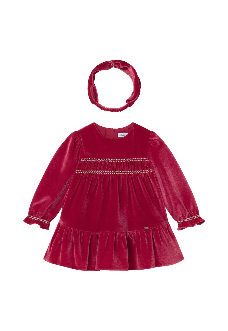 Mayoral Rochie fete - bordeaux - 95% poliester - 5% elastan -